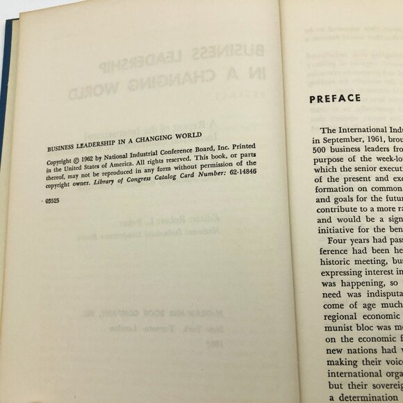 Business Leadership in a Changing World R L Baker HBDC 1962 - Picture 6 of 9